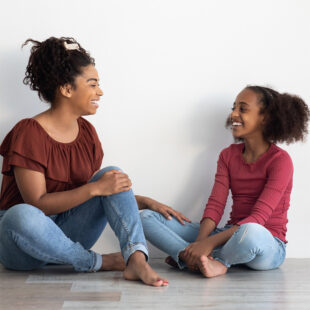 Mom and daughter talking strategies for open conversation with teens