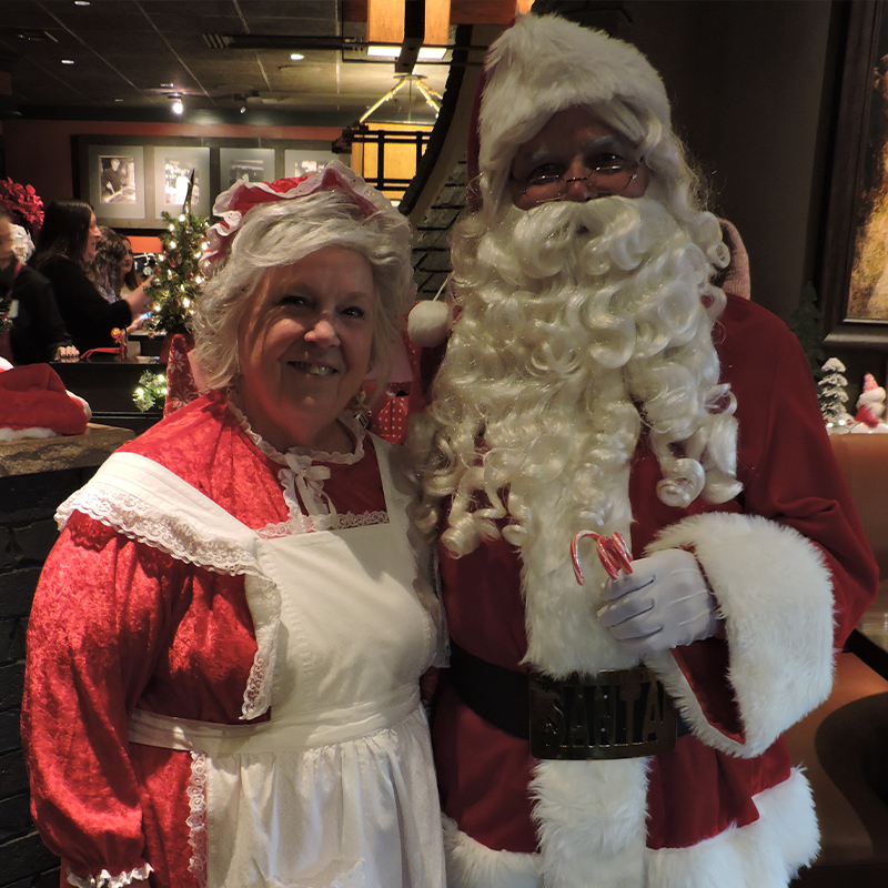 Santa Claus and Mrs. Claus